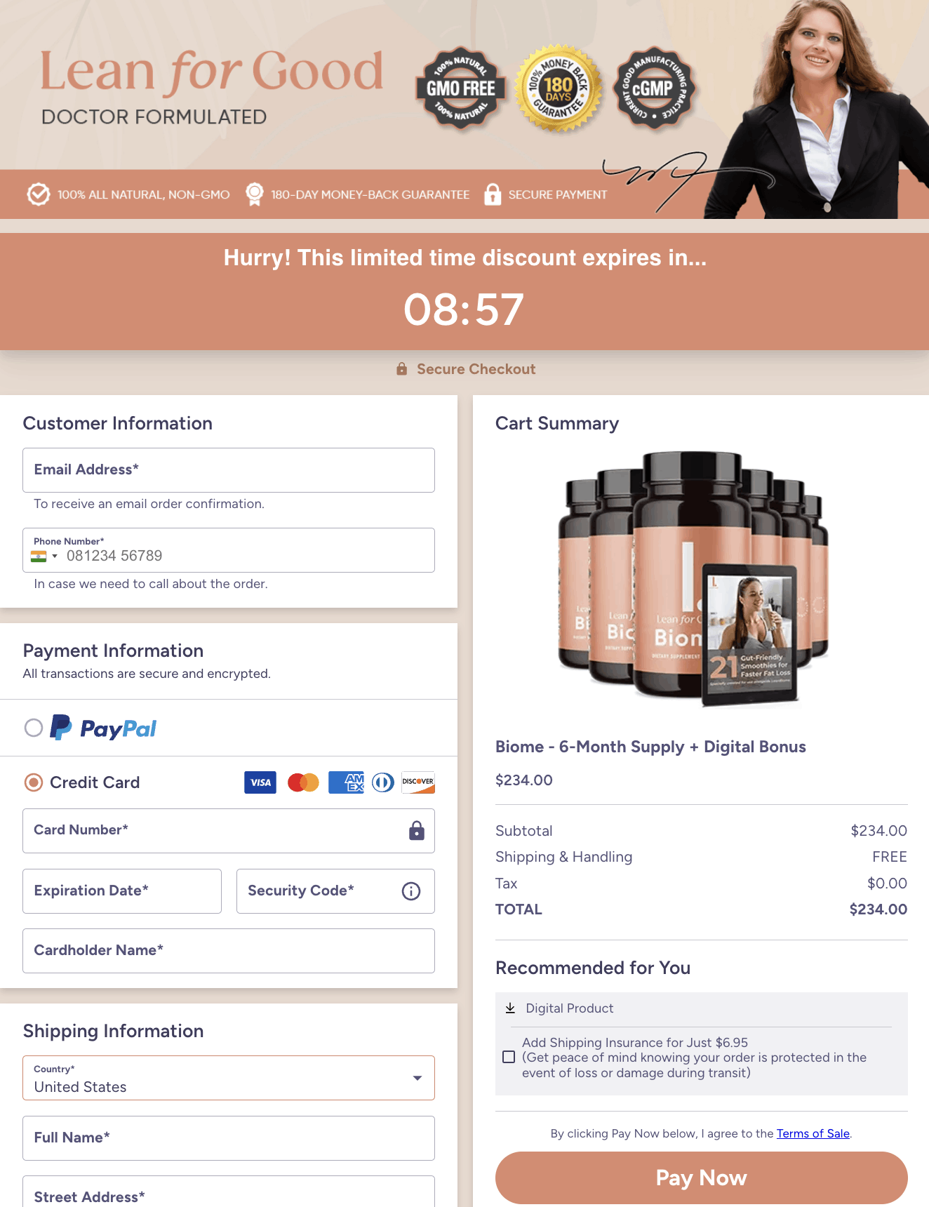 lean biome-order-page